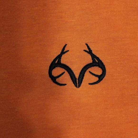 Realtree Buckhorn River Peach Salmon Henley Shirt XXL Short Sleeve Outdoors - Picture 4 of 7